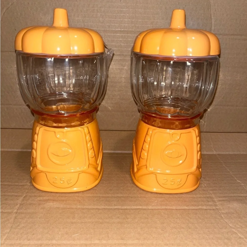 Target Orange Pumpkin Glass Gumball Machine 2